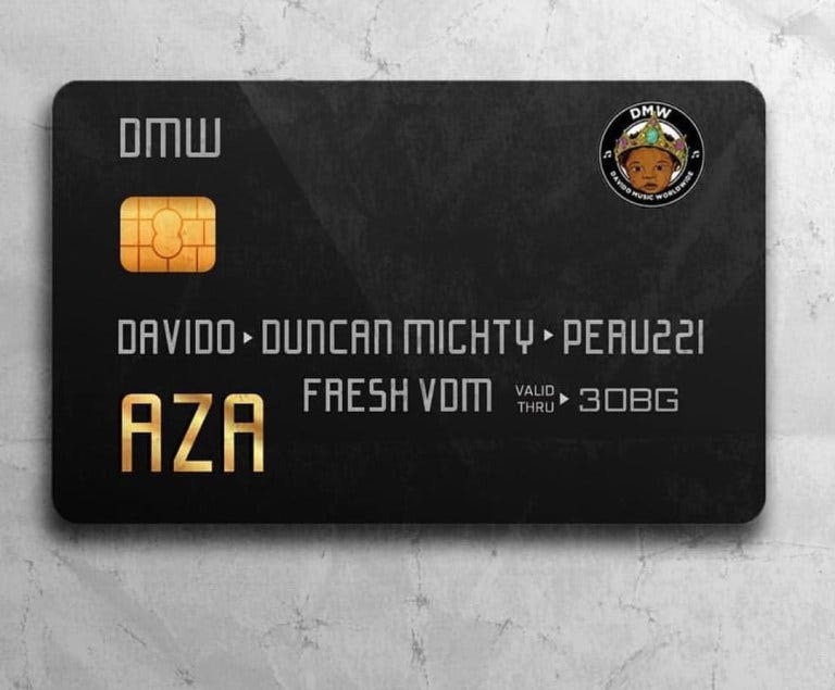 Tokeo la picha la Davido ft Duncan Mighty & Peruzzi - AZA.mp3