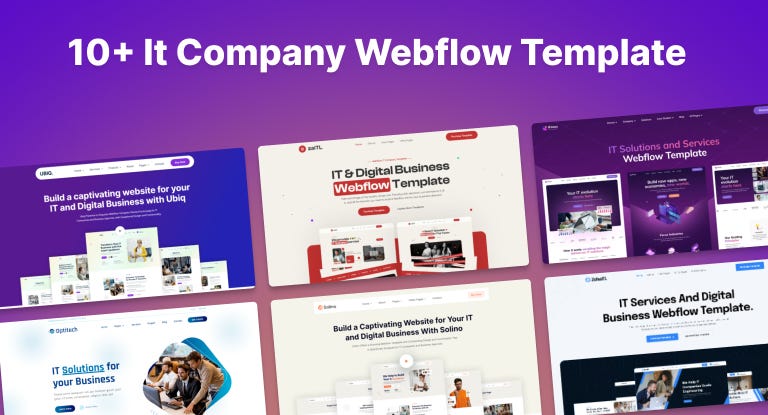 IT Company Webflow website templates