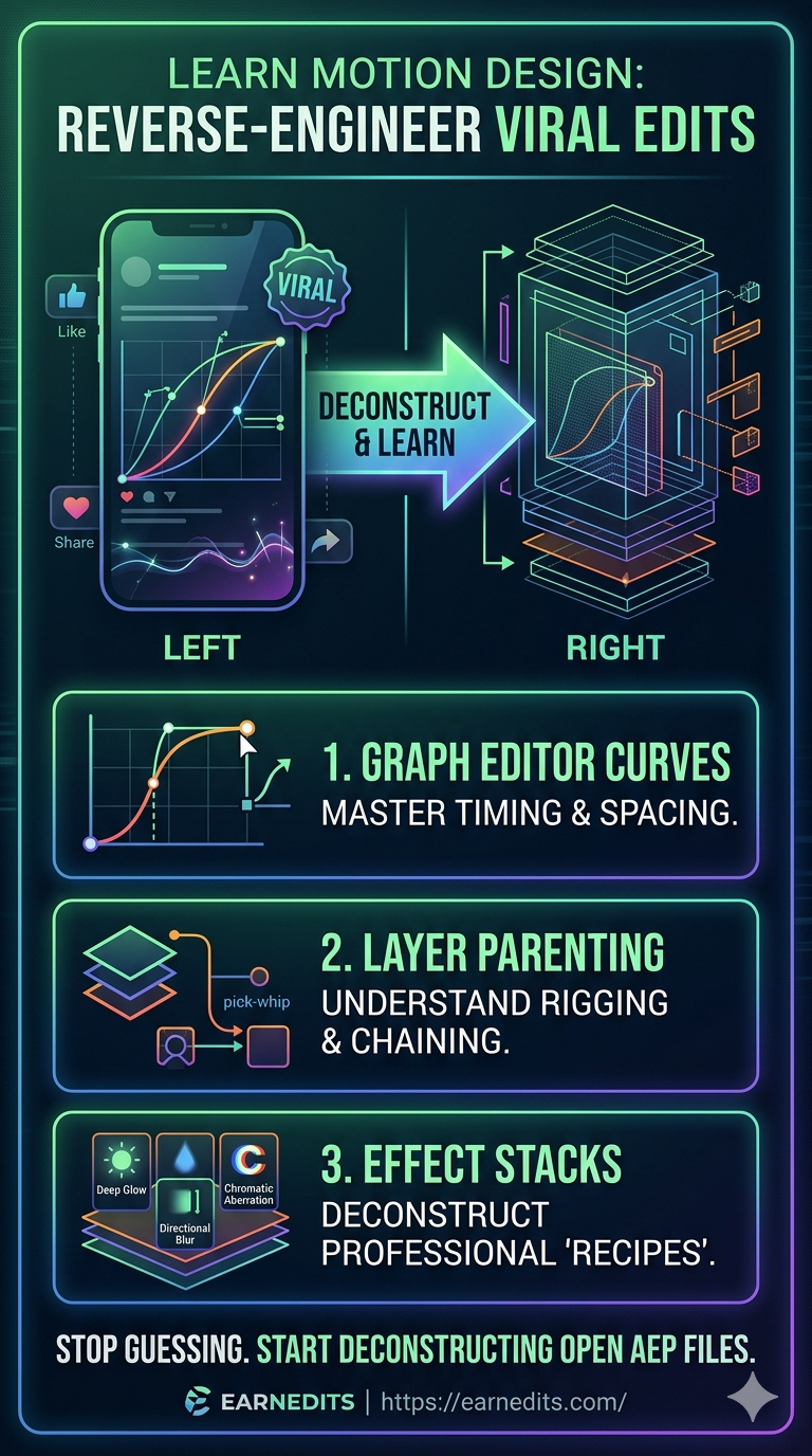 Reverse-Engineering Viral Edits: Learning Motion Design via Professional Templates by Emma Sophie