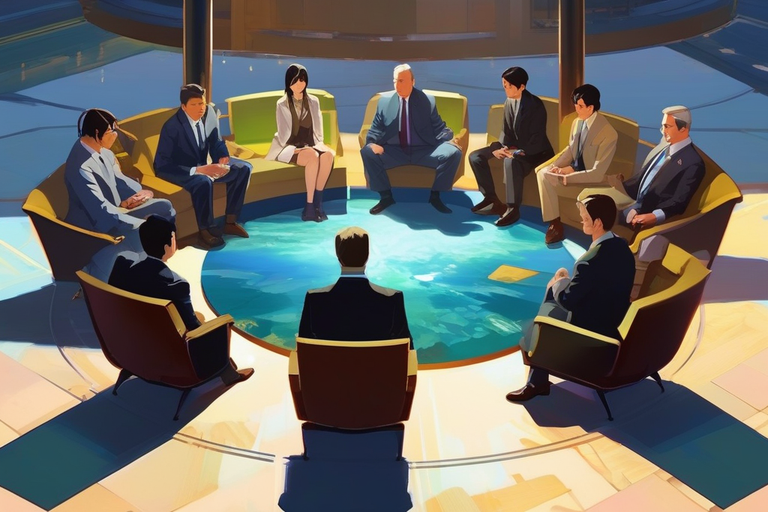A bunch of business people sitting in a circle having an intervention