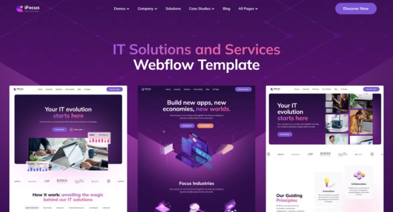 iFocus — Webflow HTML website template