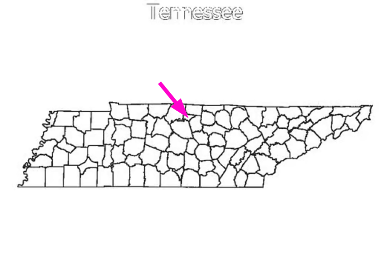 Tennessee state map