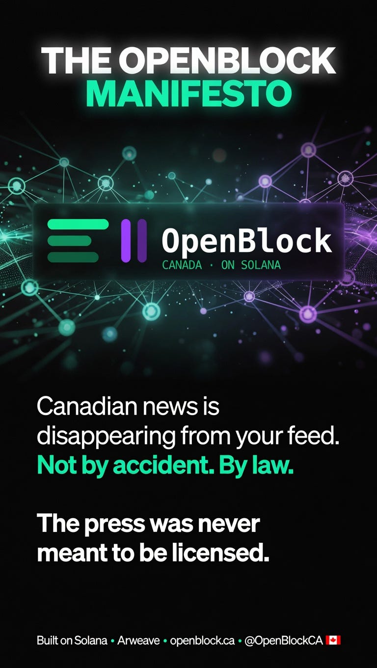 The OpenBlock Manifesto