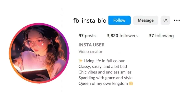 Best Instagram bio for Girls Is visible in this image