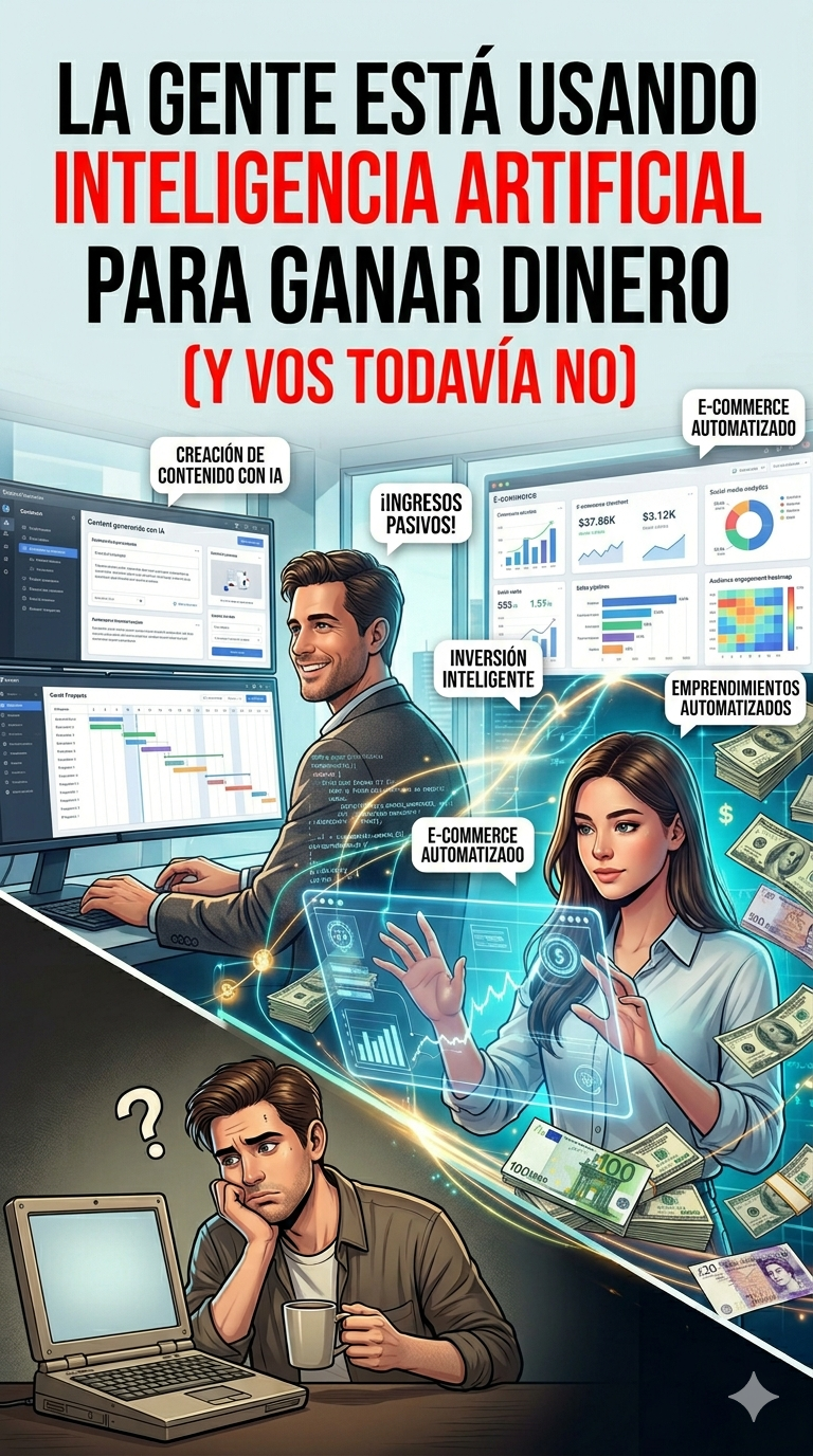La gente está usando inteligencia artificial para ganar dinero (y vos todavía no)