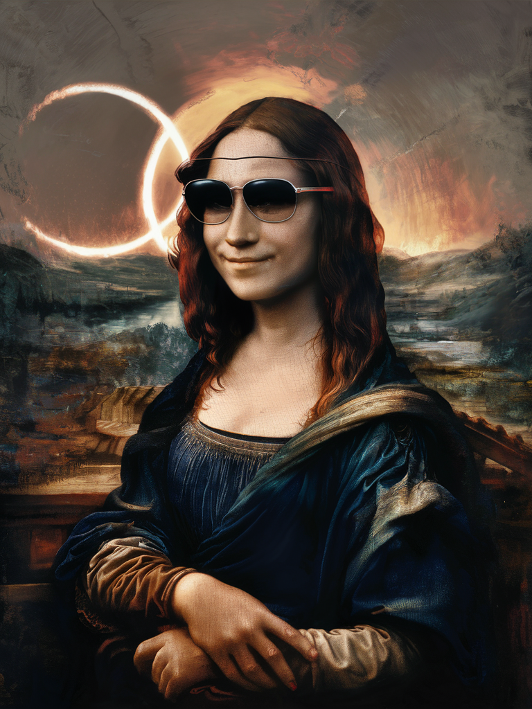 Designer’s Journey — Mona Lisa watching the eclipse