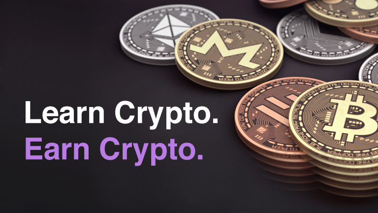 Earn crypto while learning about cryptocurrency