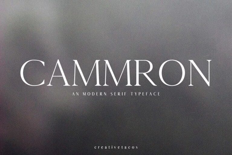 Cammron Serif Font Family