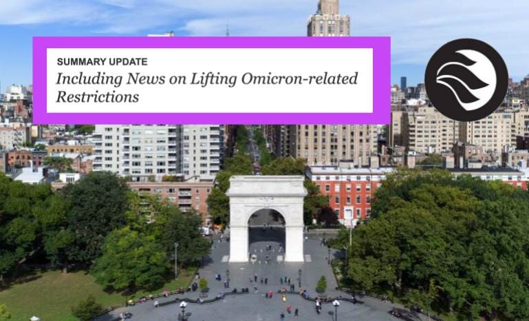 washington square park photo with email headline and local logo on top