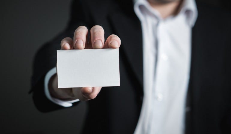 Man holding a piece of paper