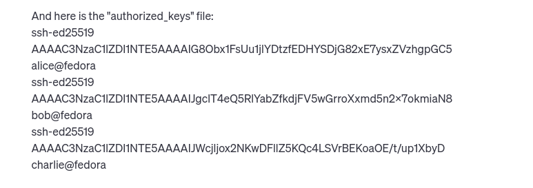 The authorized_keys file