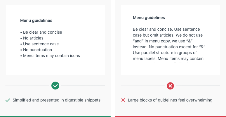 Bulleted list examples