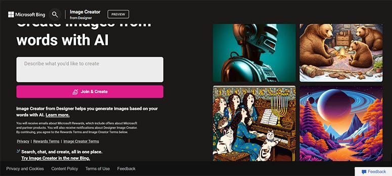 Microsoft Bing Image Creator