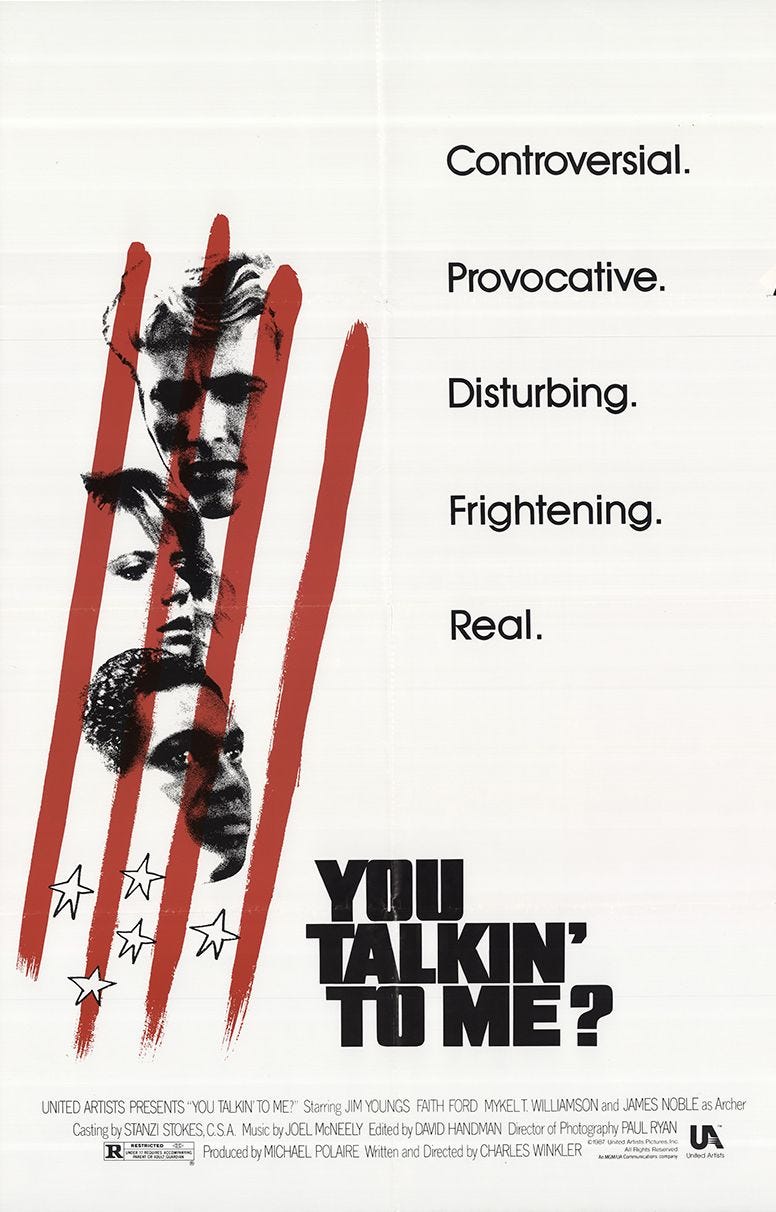 You Talkin' to Me? (1987) | Poster