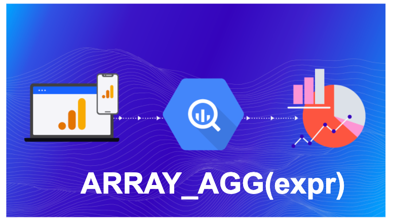 Cover Image. It appears BigQuery logo and ARRAY_AGG function