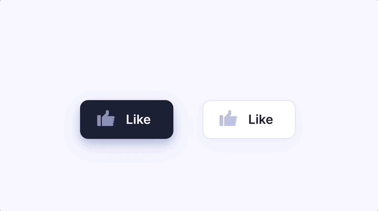 example of simple animation on buttons