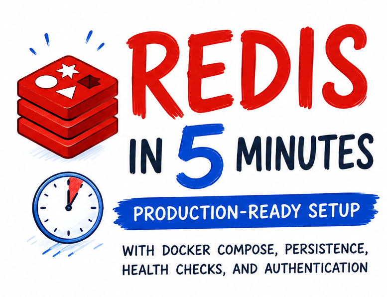 Redis in 5 Minutes: Production-Ready Setup with Docker Compose, Persistence, Health Checks, and…