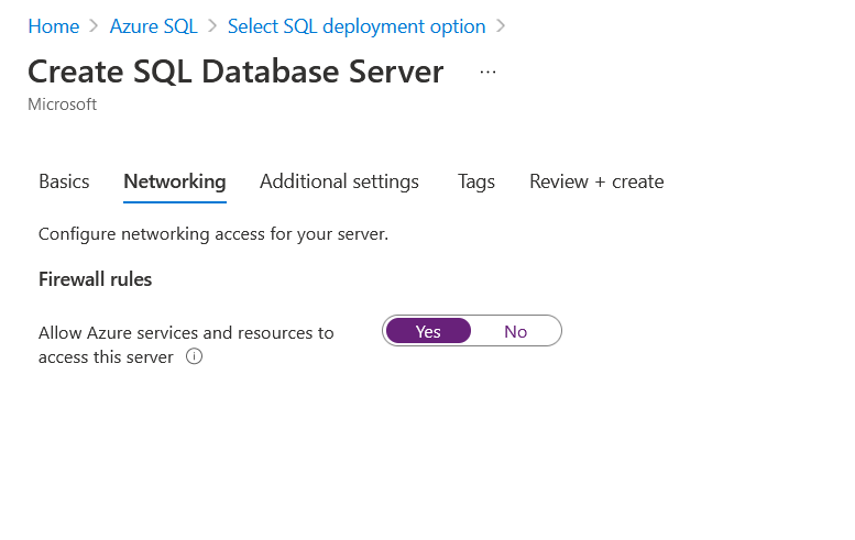 Networking | Azure SQL Server | Setup Azure SQL within Python-Django deployed in Azure App Service | Orionlab | Orionlab.io