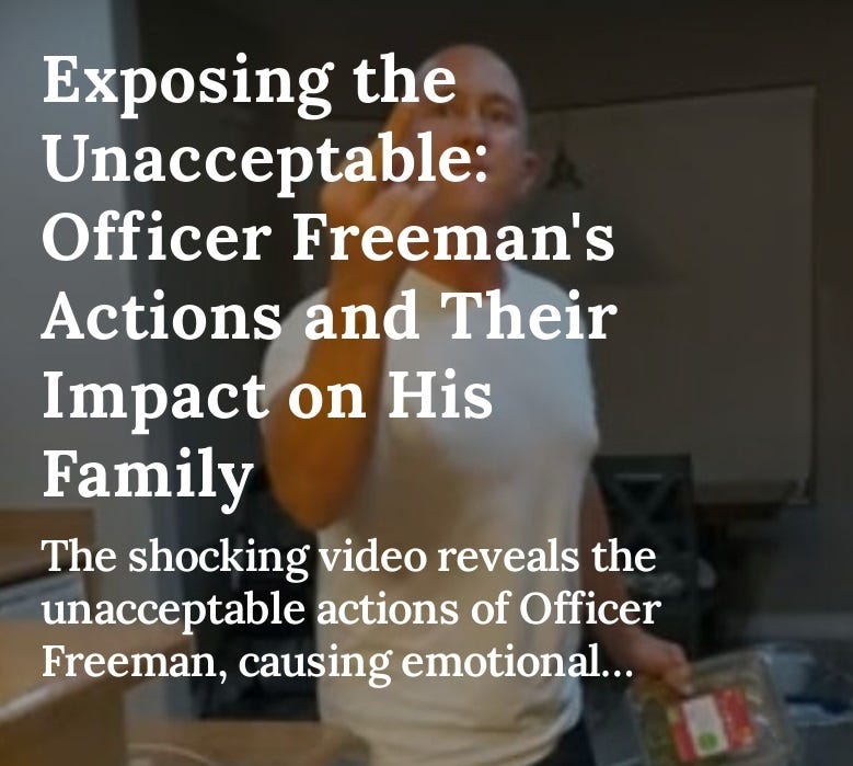 This video exposes the disturbing reality of law enforcement, shedding light on the unacceptable behavior of Mesa Police Officer Shawn Freeman. The emotional abuse and manipulation displayed are deeply troubling, and it raises serious questions about the integrity of the Mesa Police Department. #DV #DomesticViolence #DomesticAbuse #SuicidePrevention #SuicideAwareness #MentalAbuse #EmotionalAbuse #VerbalAbuse #AbuseOfPower #Police #Misconduct #Corruption #ShawnFreeman #ShawnTylerFreeman #Mesa AZ