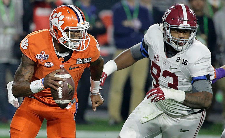 Clemson vs Alabama College Football National Championship Prediction