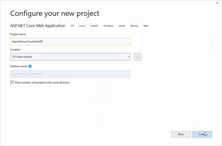 Configure your new project