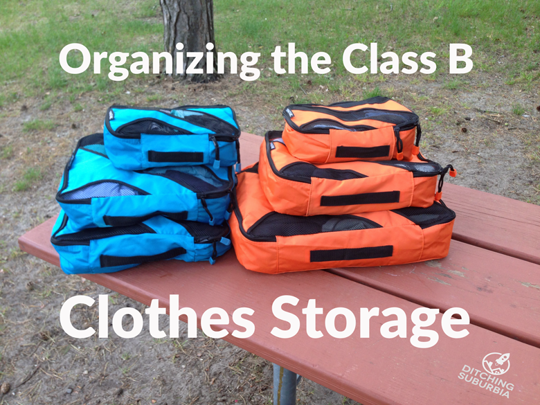 How we organized our clothes in Sally - our Class B Motorhome
