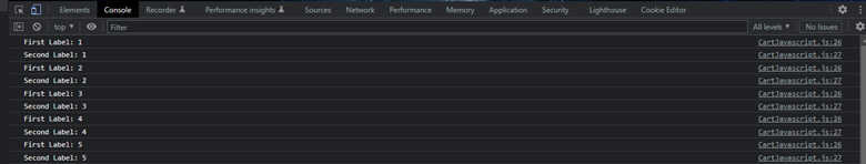 Count method “default” label