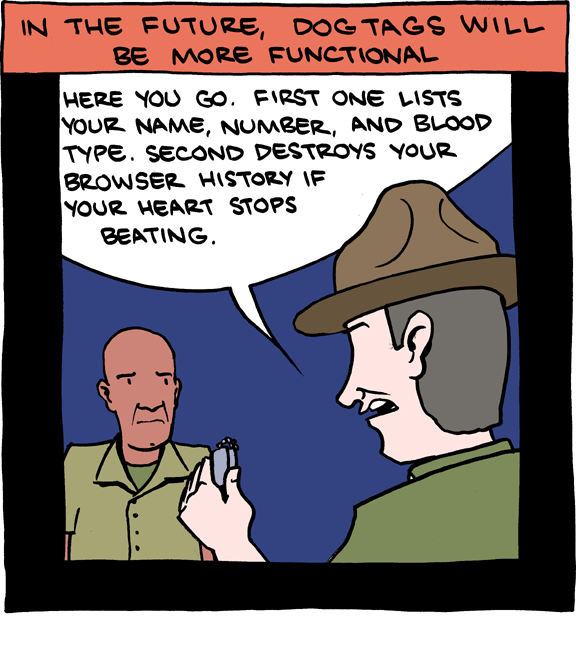 Example of Saturday Morning Breakfast Cereal comic strip