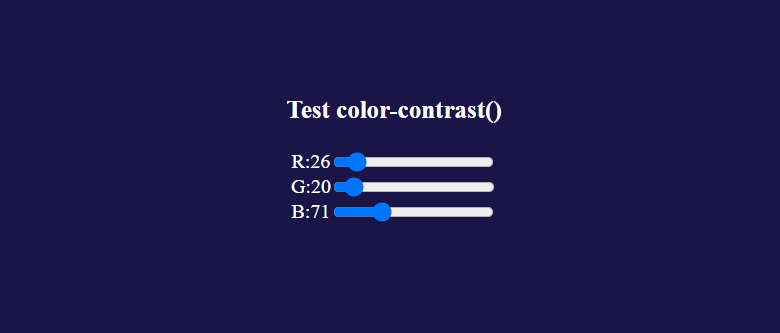 color-contrast() example on codepen