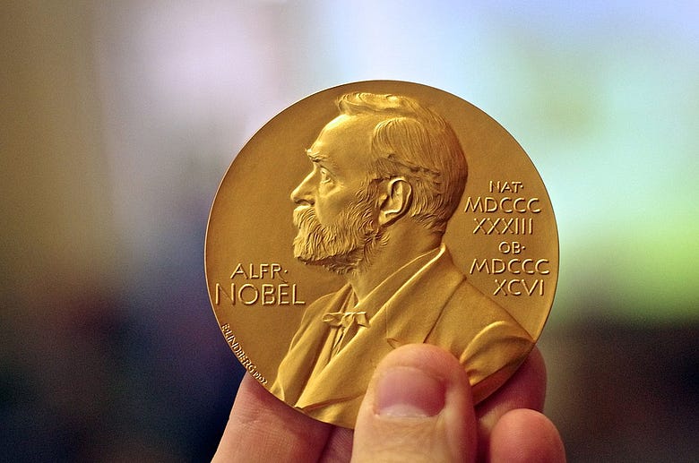 The nobel prize medallian