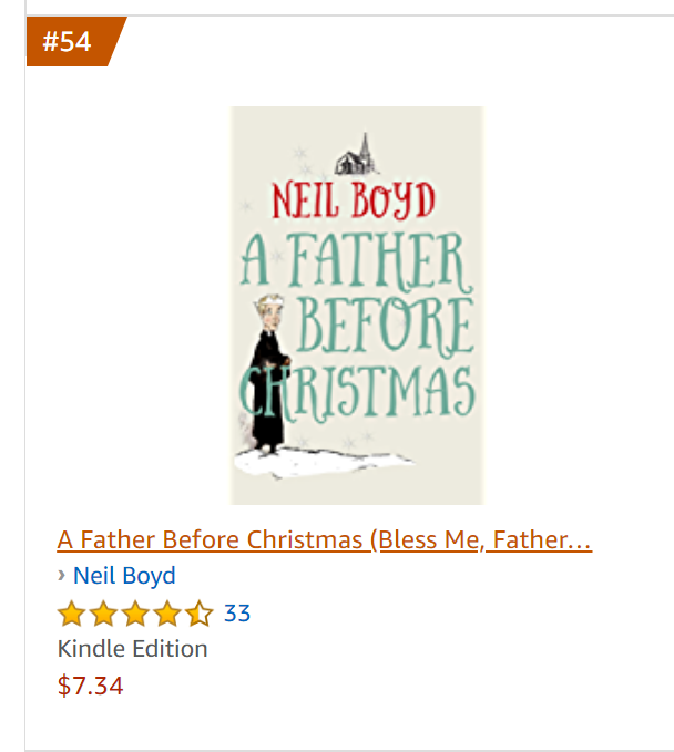 “A Father Before Christmas” Amazon page screenshot
