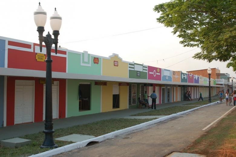 Centro da cidade de Plácido de Castro, Acre, Brasil.