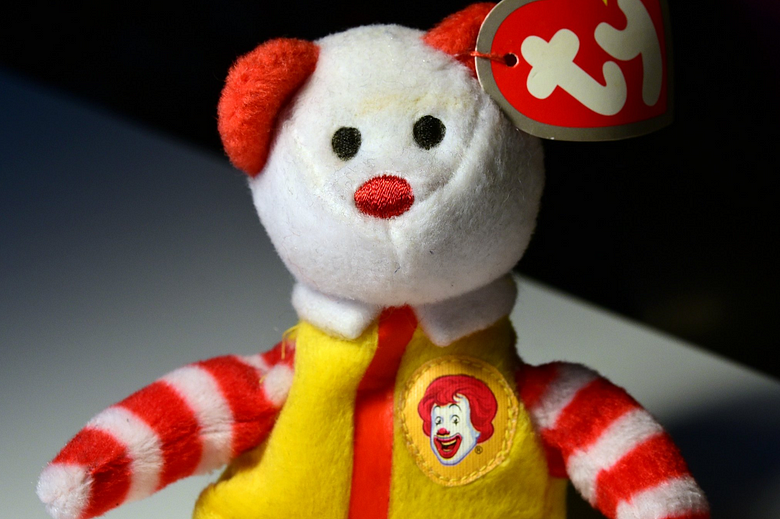 A McDonald’s Beanie Baby collectible