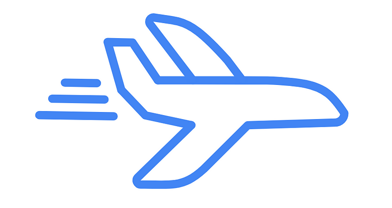 A drawing of an airplane