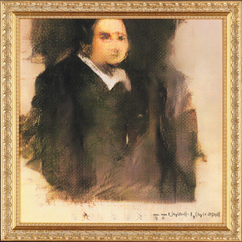 Portrait of Edmond de Belamy, the first AI portrait sold by Christie’s