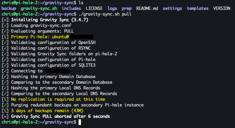 gravity sync install terminal