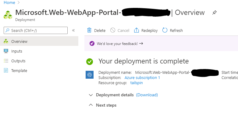 Recover deleted azure web app