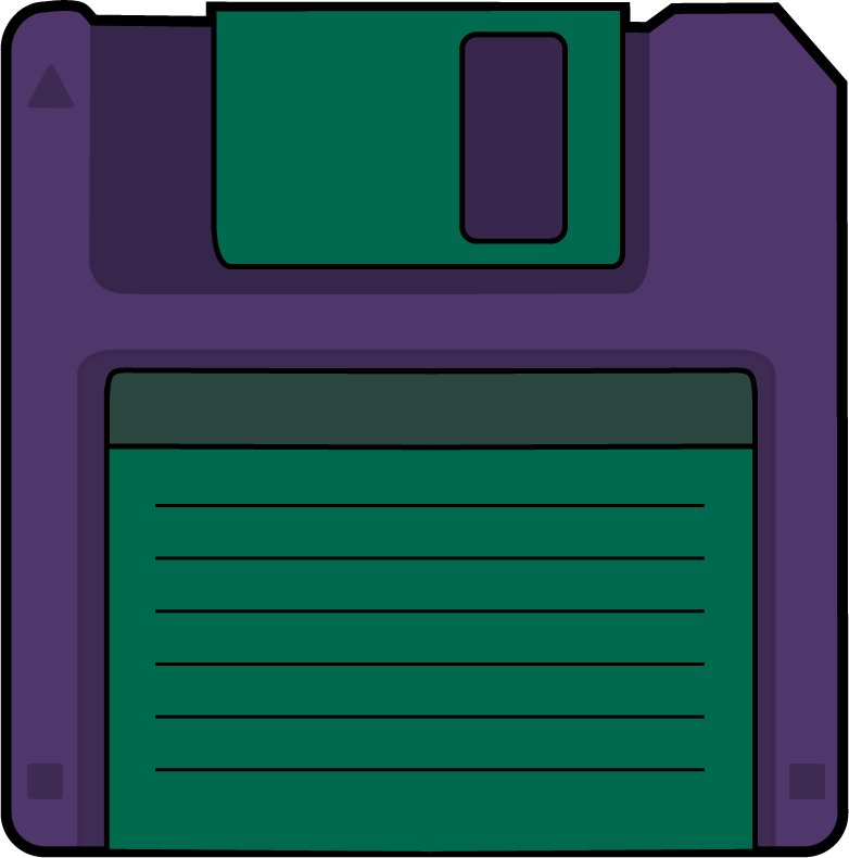 Floppy disk design for http://sajjad.nyc