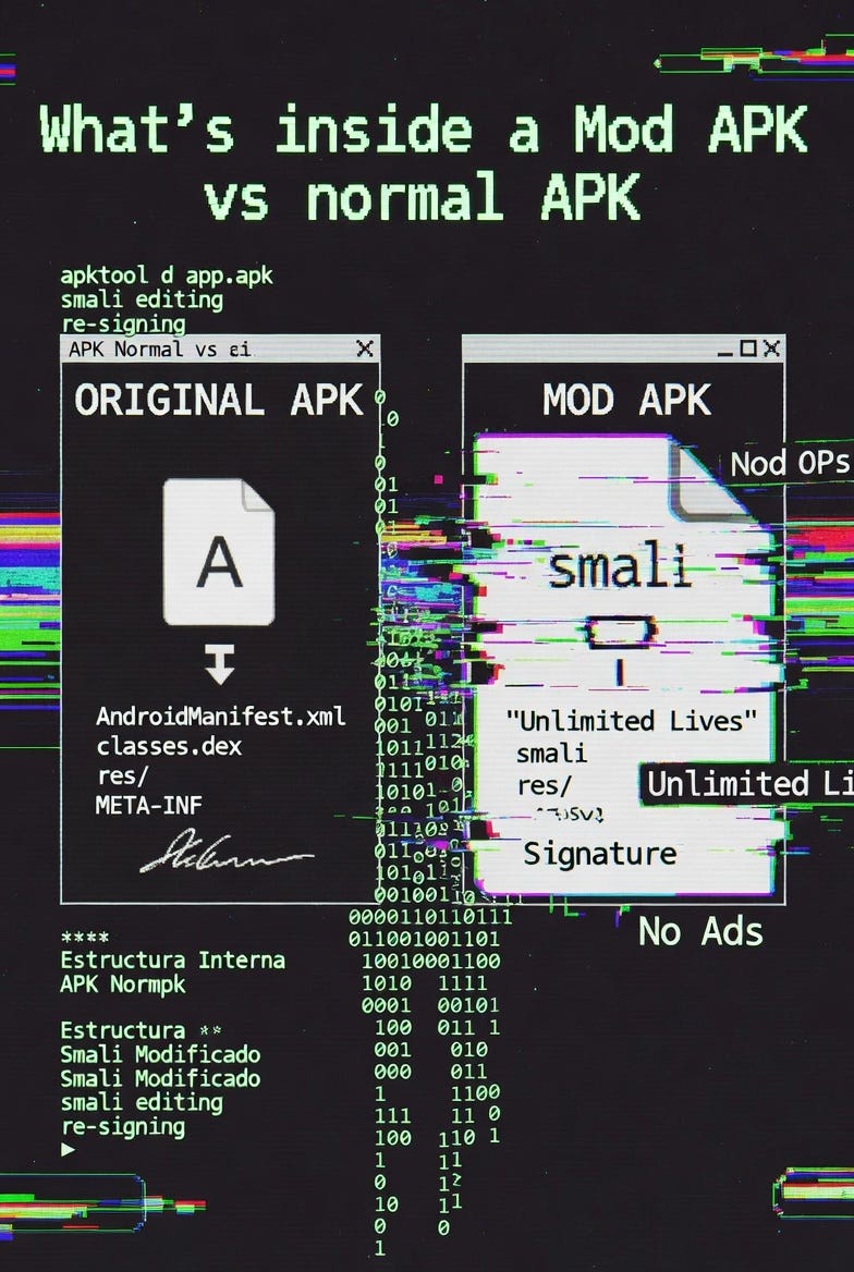 ¿Qué carajo tiene por dentro un Mod APK que no tiene uno normal?