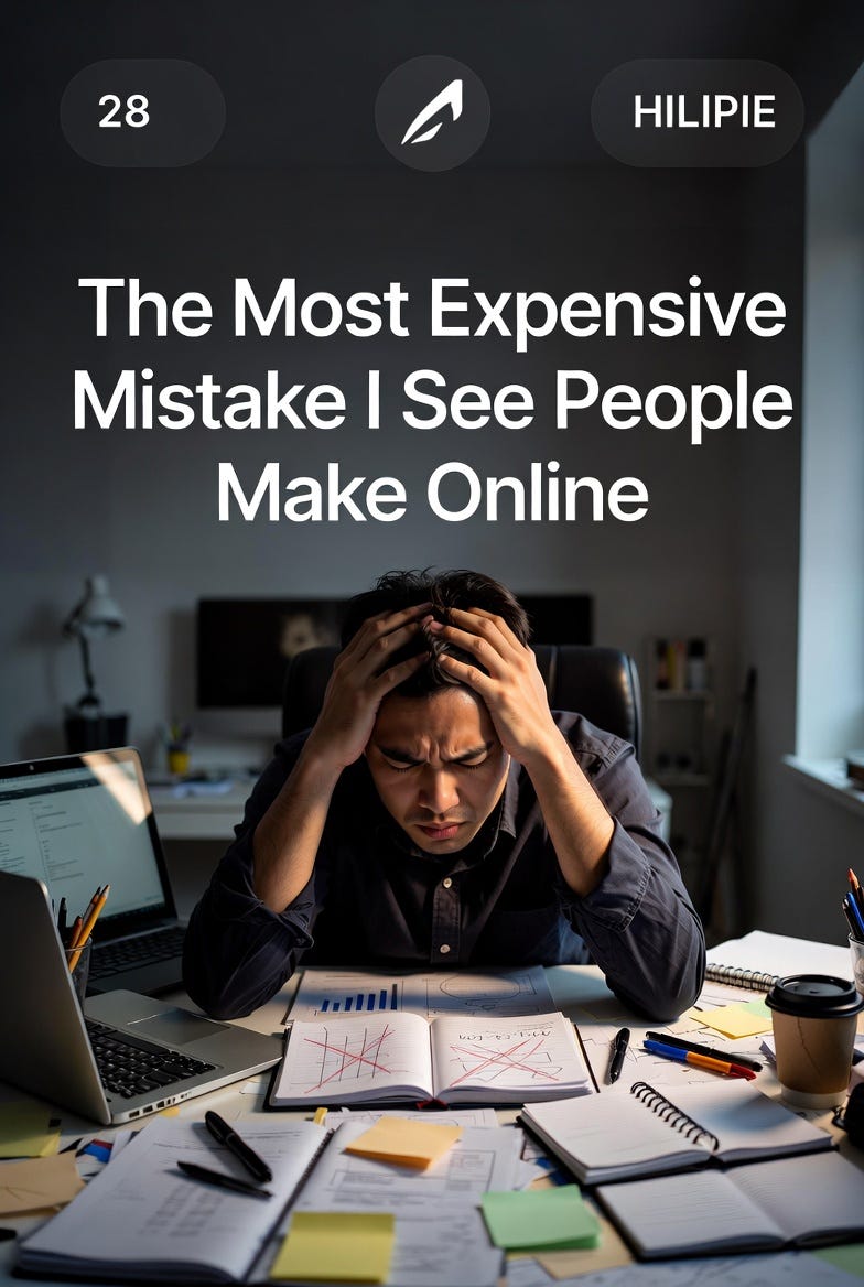 The Most Expensive Mistake I See People Make Online