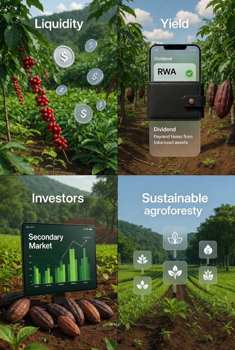 Tokenizing Farms: Liquid Yields from Coffee & Cocoa