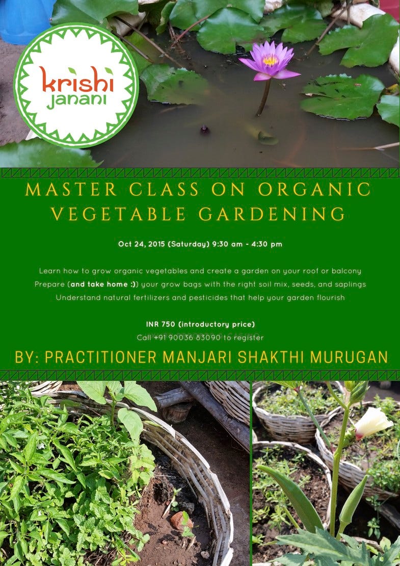 Master Class on Organic Vegetable Gardening