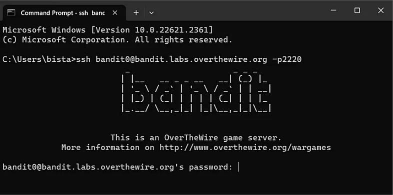 OverTheWire Bandit Walkthrough for Beginners: Levels 0 → 11
