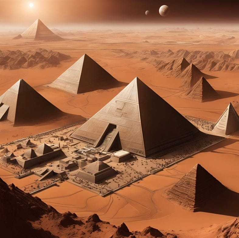 An advanced civilization on Mars