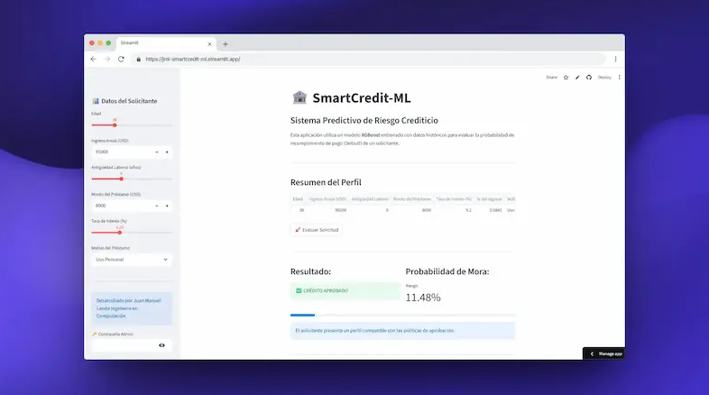 Predicción de Riesgo Crediticio: Por qué elegí XGBoost para construir SmartCredit-ML