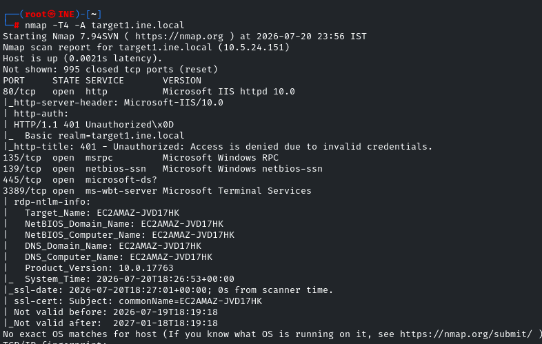 Walkthrough:System based host attacks CTF 1