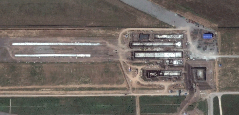 A photo of Huangdicun extension and two catapult trenches in early September 2015