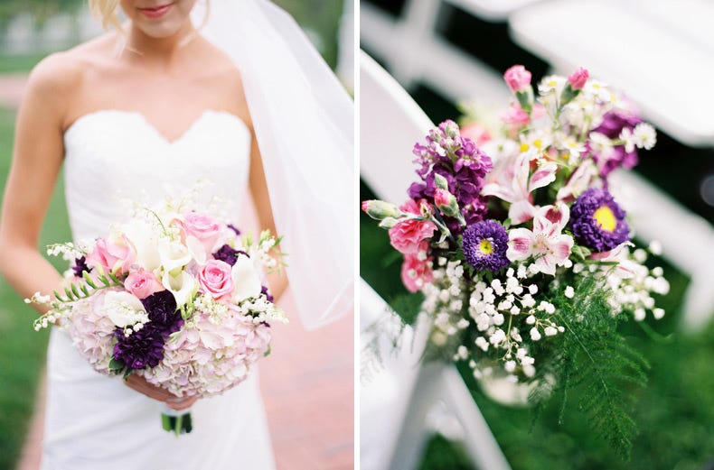 purple and pink wedding flowers | www.ericruddphotography.com