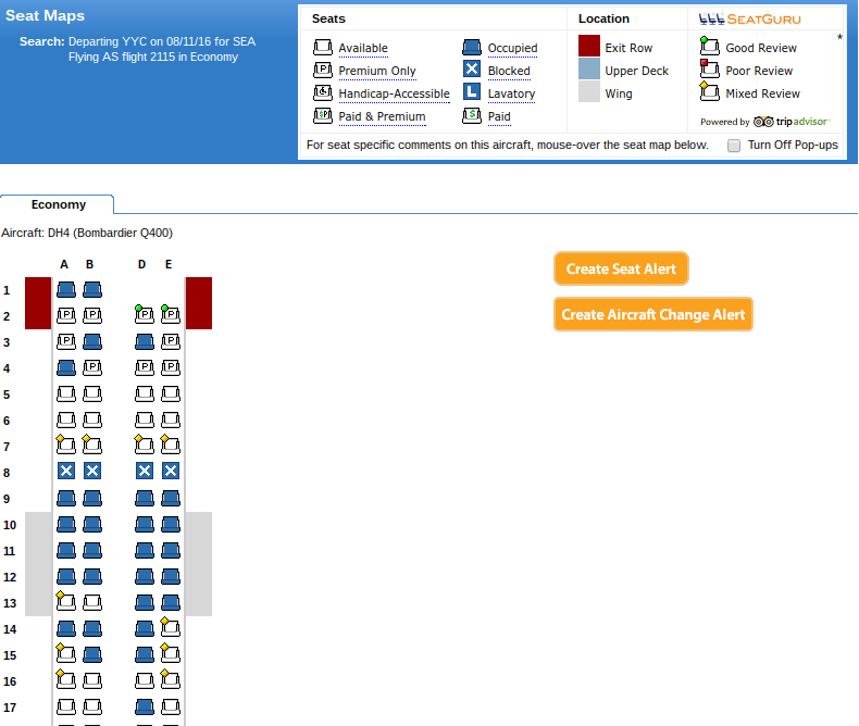 Seat Map AS 2115 After Check In