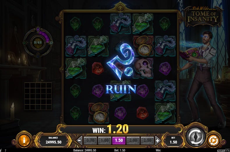 Rich Wild and the Tome of Insanity Slot Screenshot — Play’n GO